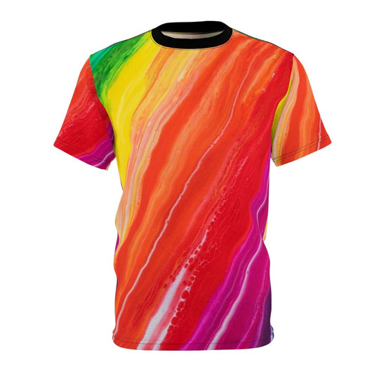 Mal's abstract graphic design printed on a high-quality t-shirt