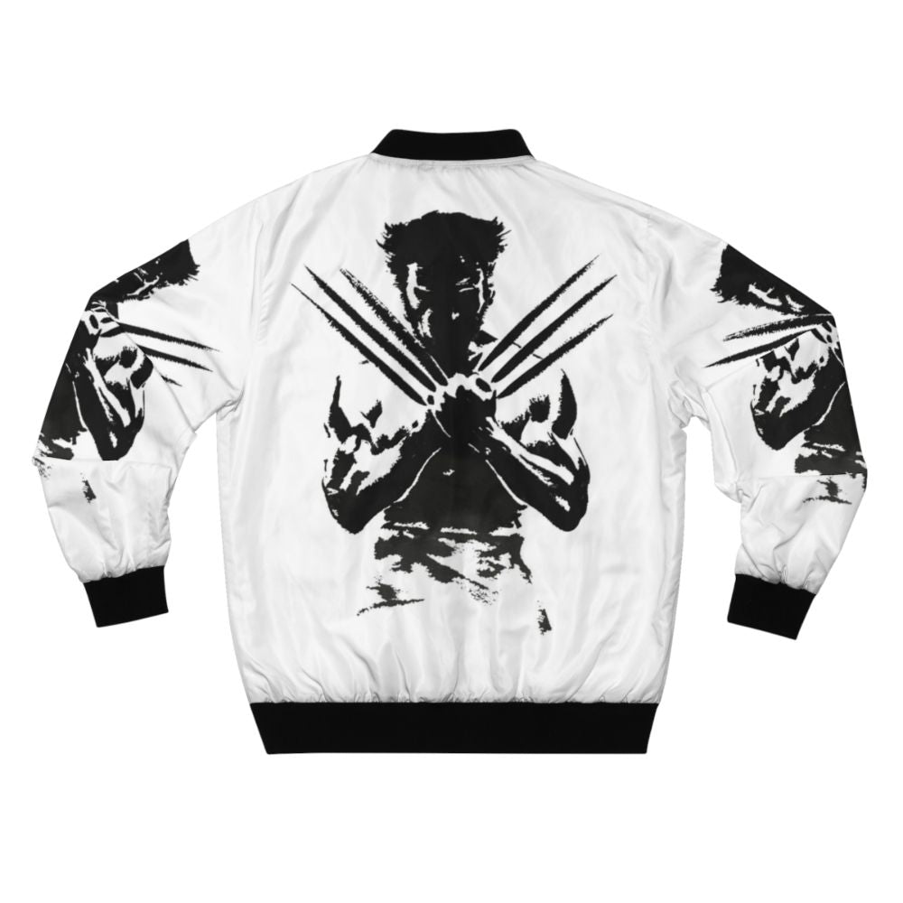 Claw's Dark Fantasy Bomber Jacket featuring a beast-inspired design with claws, shadows, and dark powers. - Back