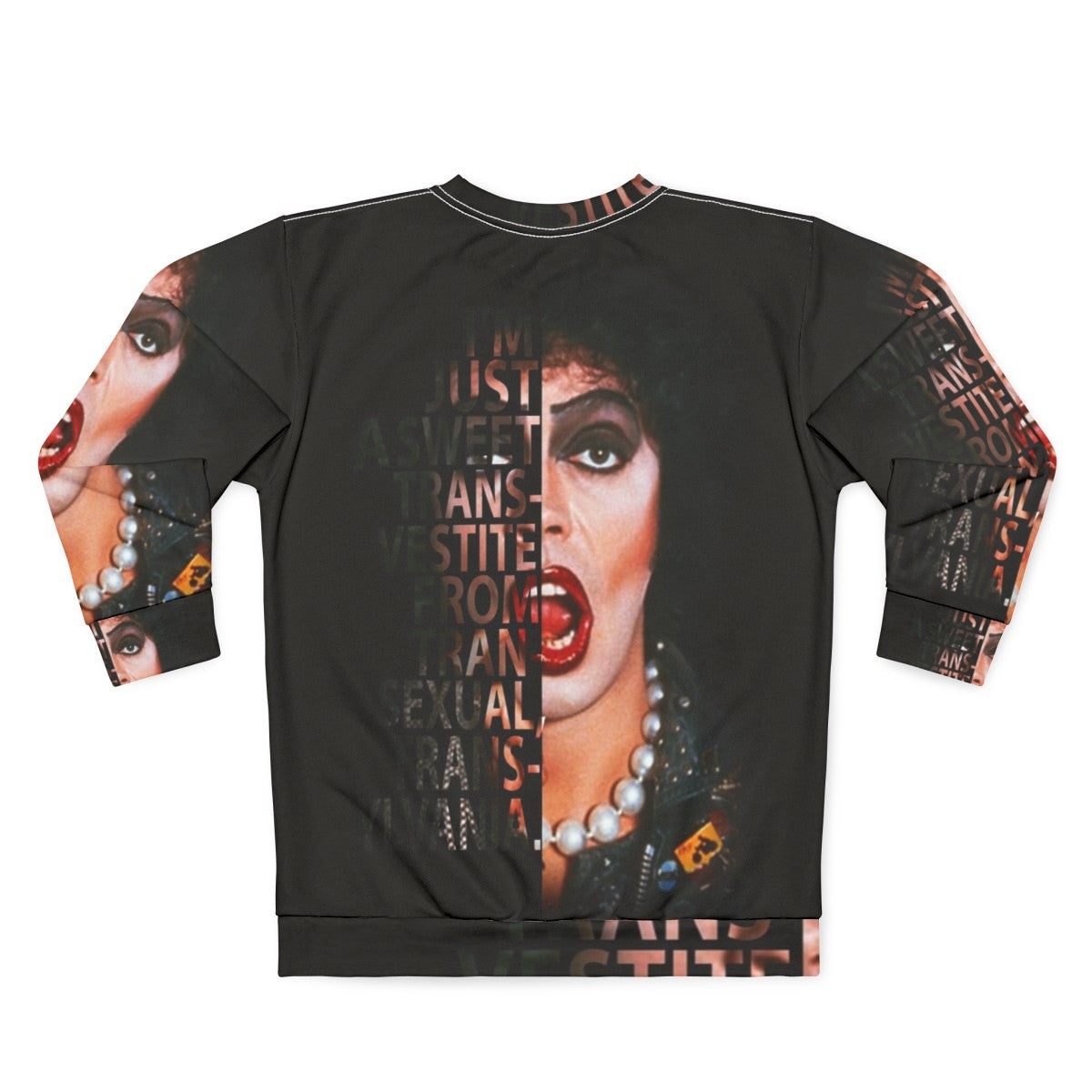 Frank N Furter Sweatshirt - Rocky Horror Picture Show Cult Classic Merchandise - Back