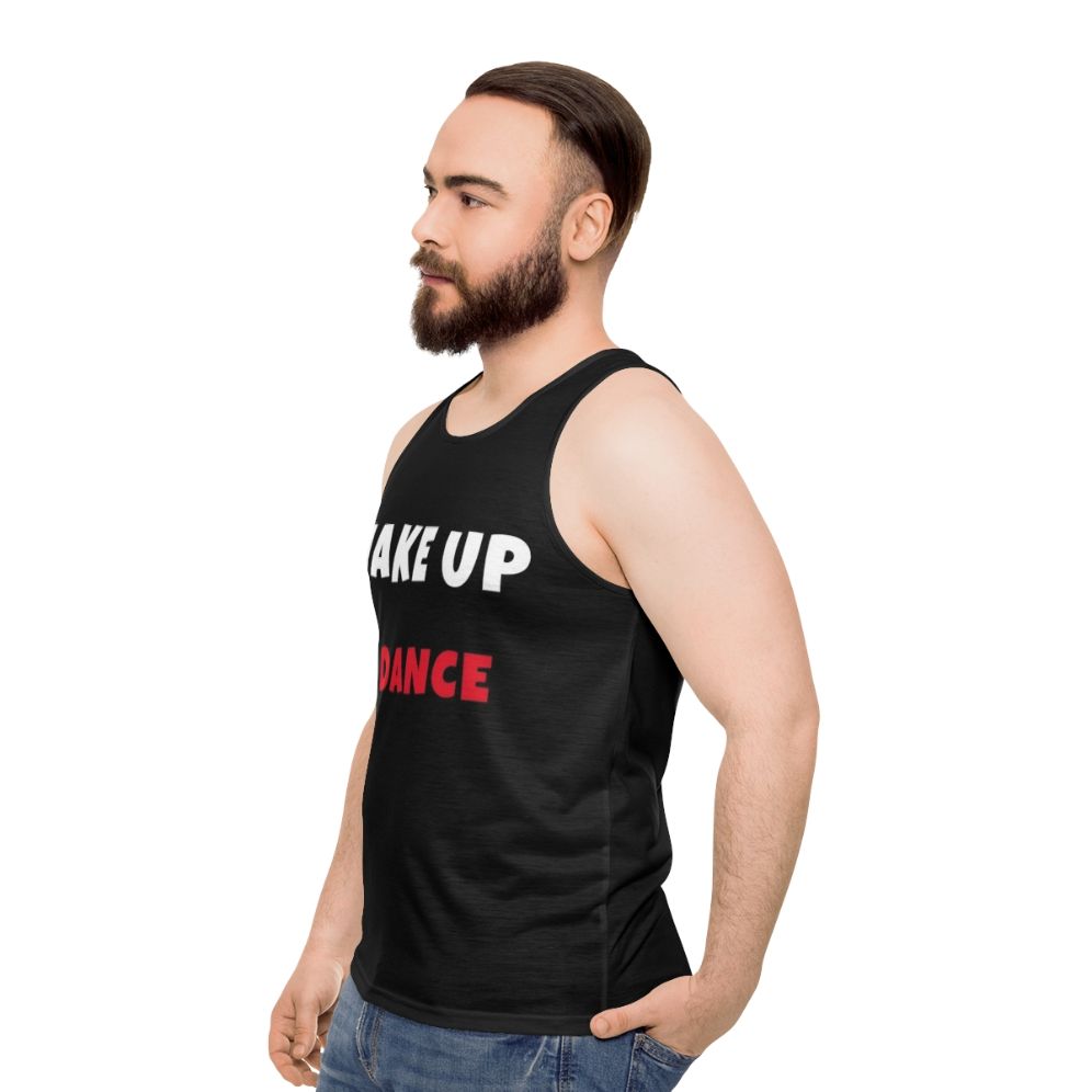 Unisex Dance and Exercise Activities Hobbies Tank Top - men side