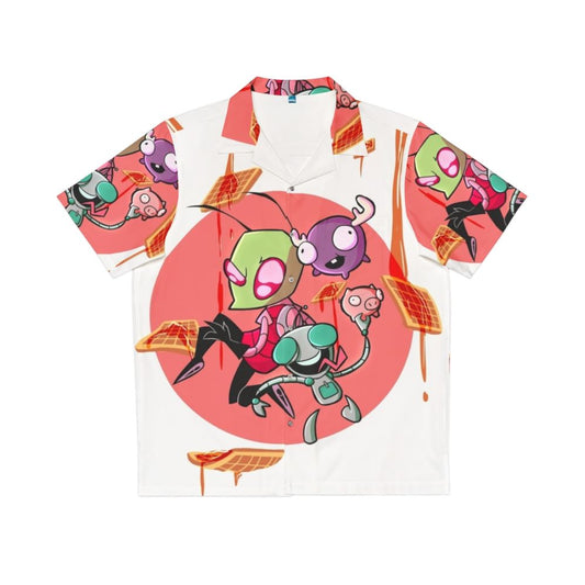 Invader Zim Waffles Hawaiian Shirt