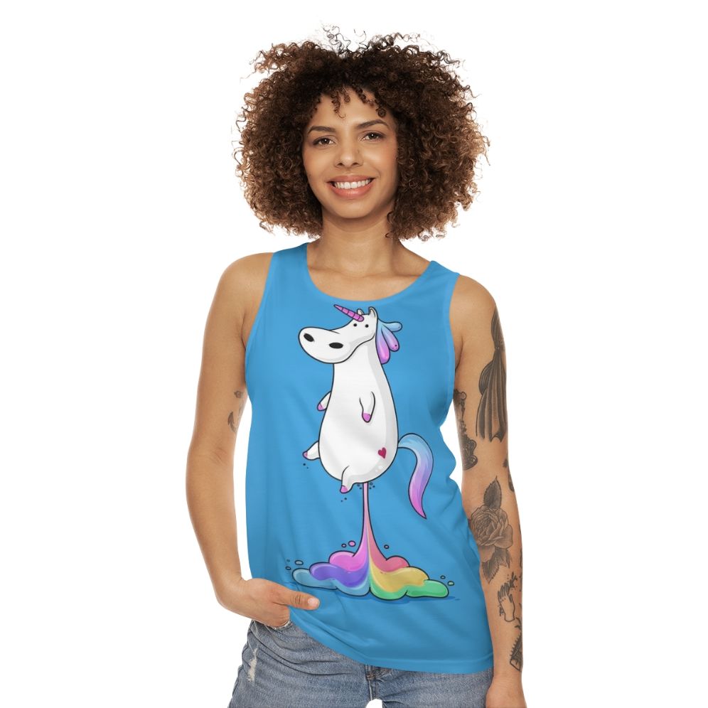 Unicorn Fart Unisex Tank Top - women