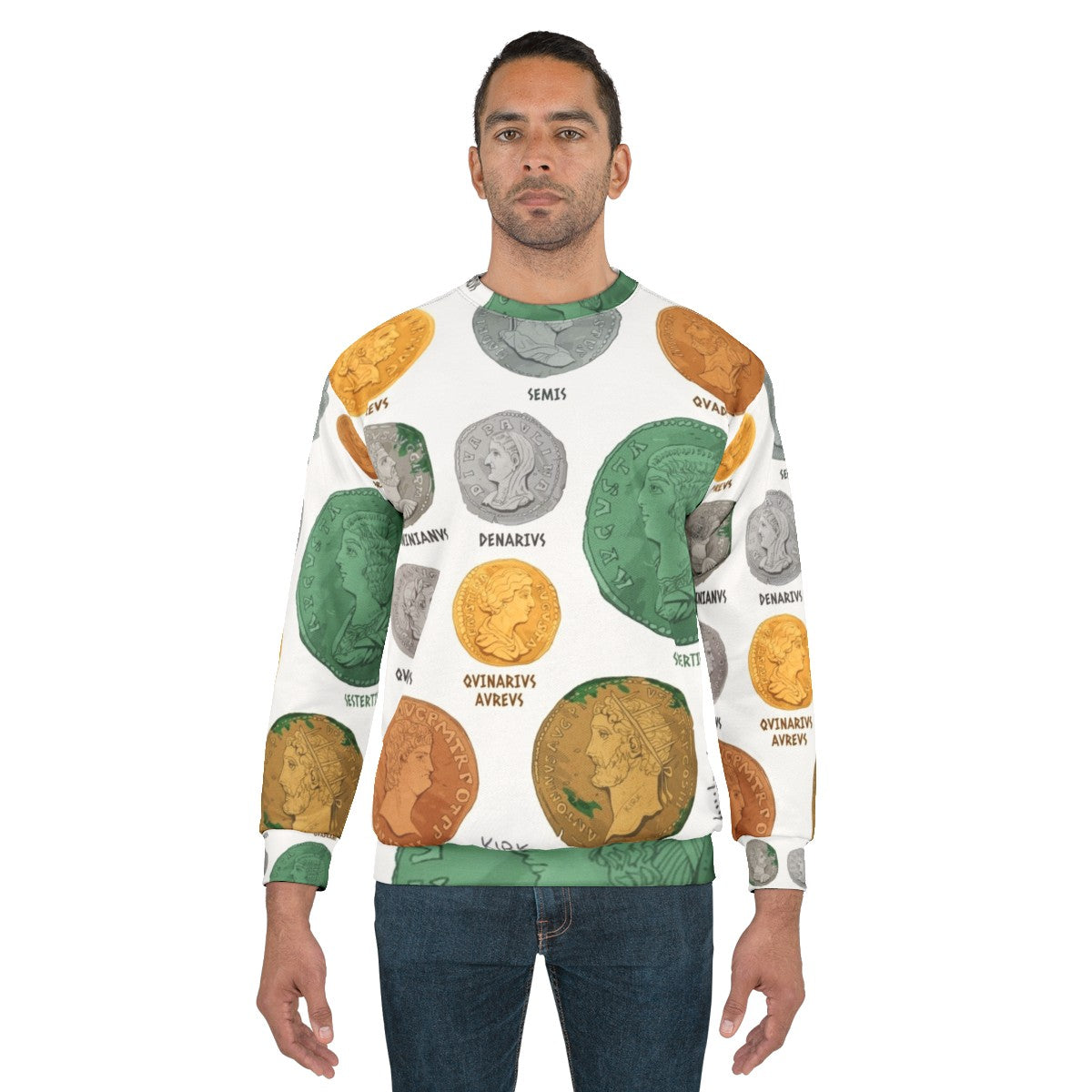 Roman Imperial Coin Chart Sweatshirt - men