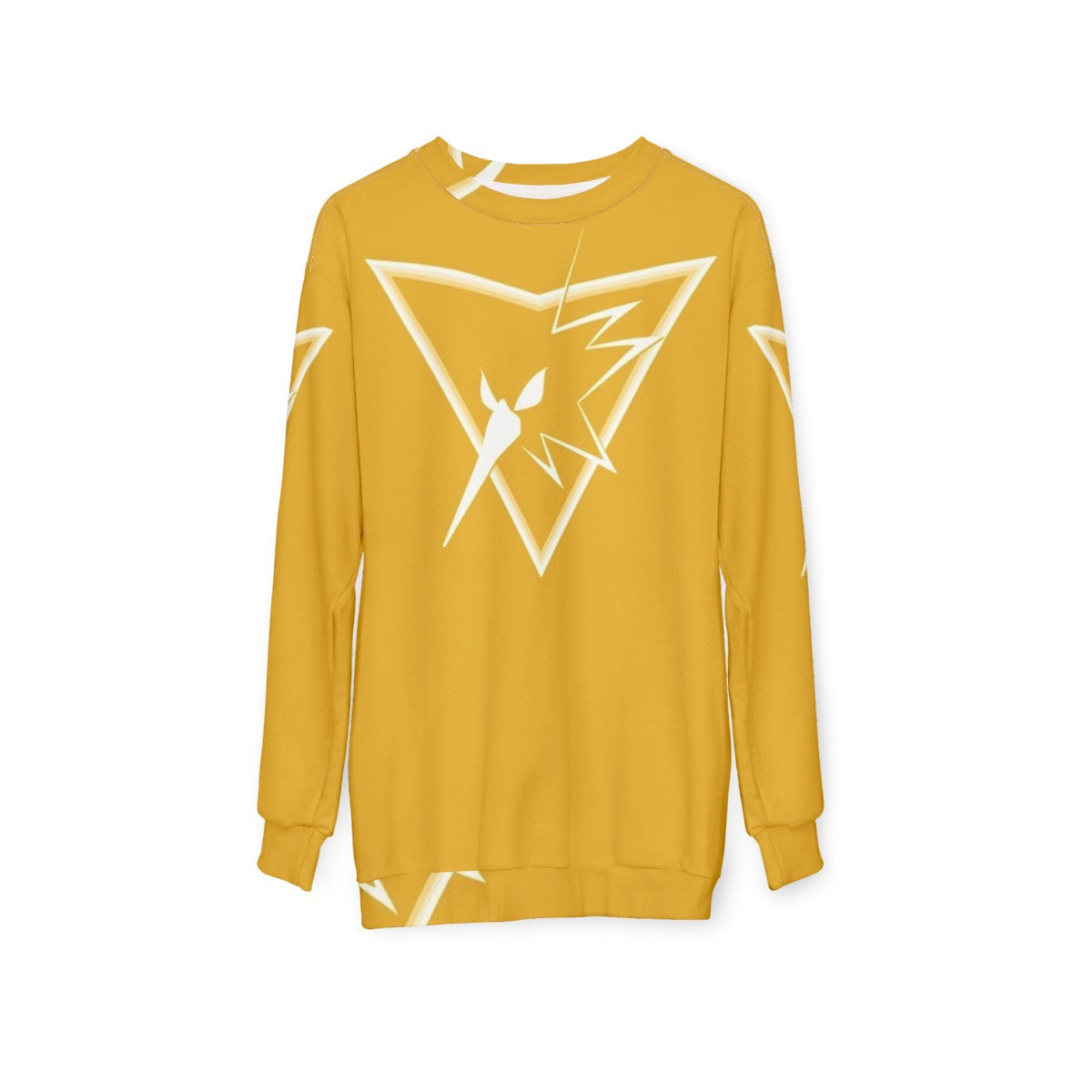 Team Instinct Zapdos Inspired Pokemon Go Sweatshirt - hanging