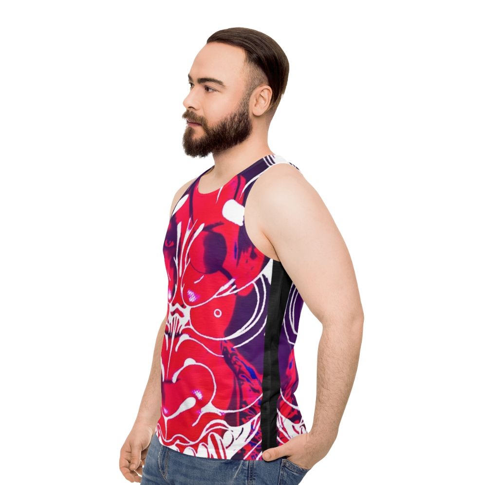 Unisex 'The Mad Dog' Tank Top featuring Goro Majima from the Yakuza game series - men side