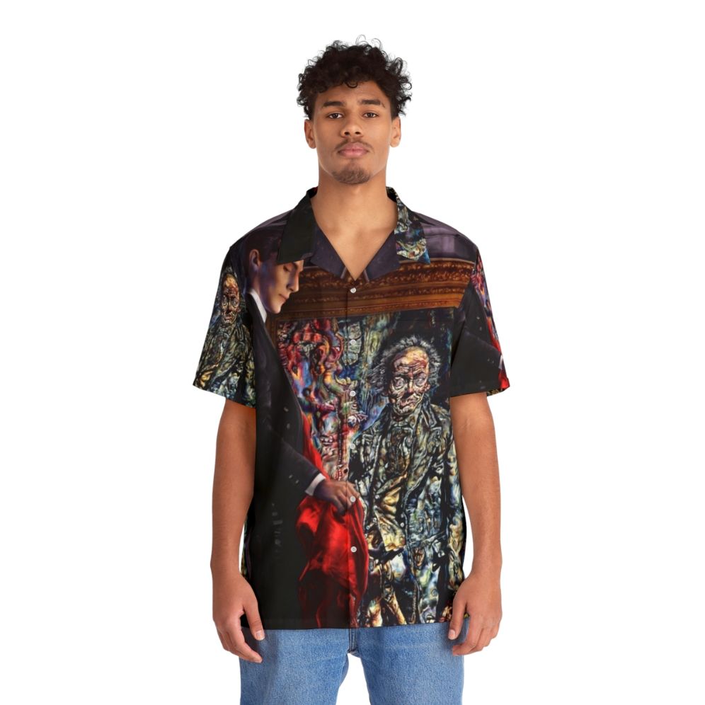 Dorian Gray Revisited Hawaiian Shirt with Gothic Horror Theme - People Front