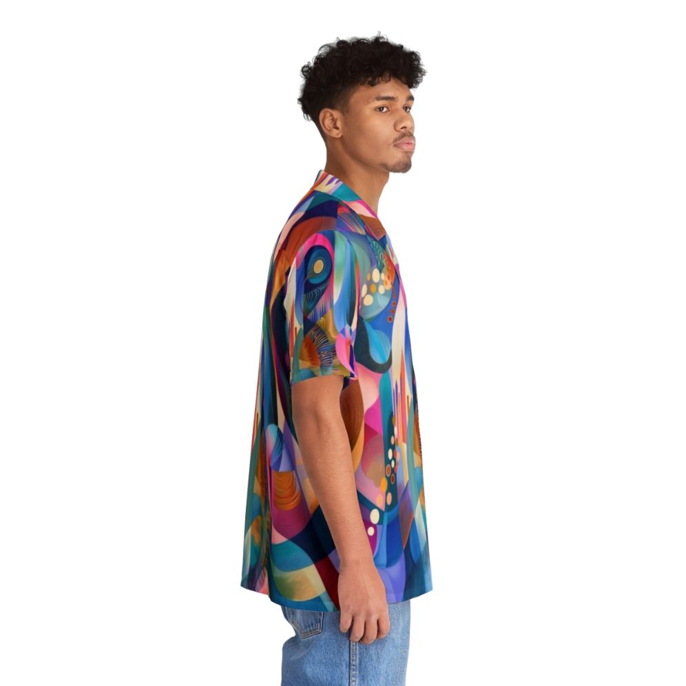 Vibrant Abstract Church Hawaiian Shirt with Geometric Patterns - People Pight