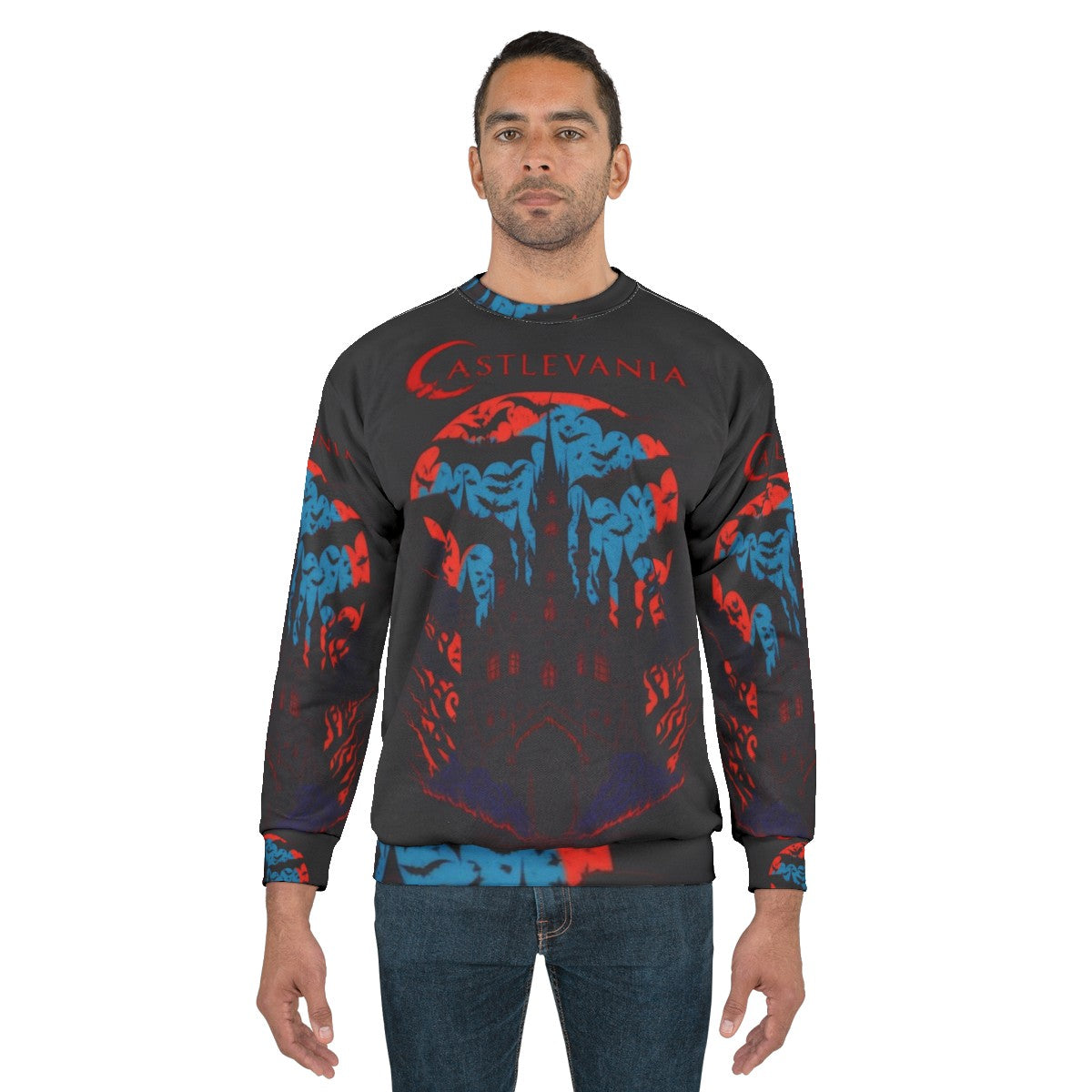 Castlevania Netflix Inspired Sweatshirt with Alucard and Belmont Designs - men