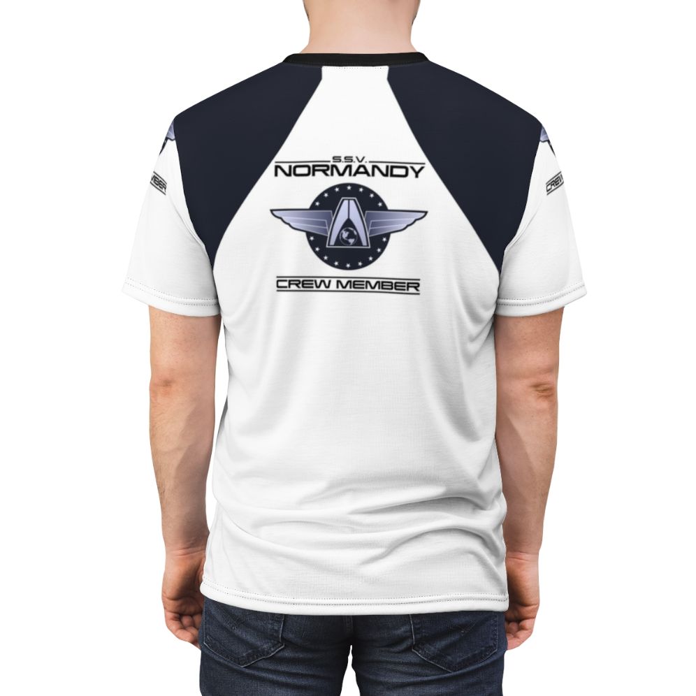 Mass Effect Normandy Sci-Fi Inspired T-Shirt - men back