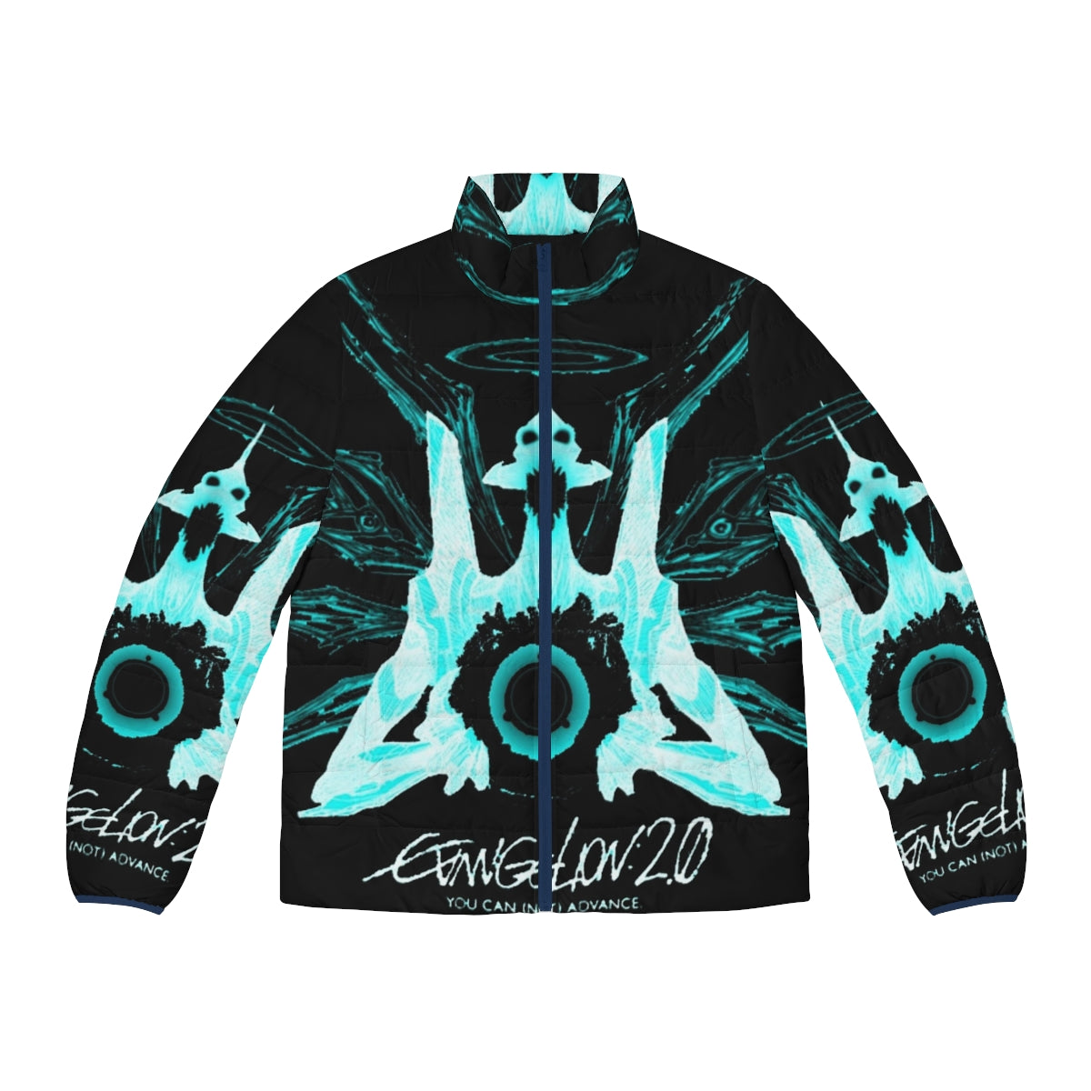 Evangelion 2.0 Eva Unit 01 Angel Logo Puffer Jacket