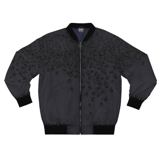 Final Fantasy bomber jacket with a skull and crossbones design