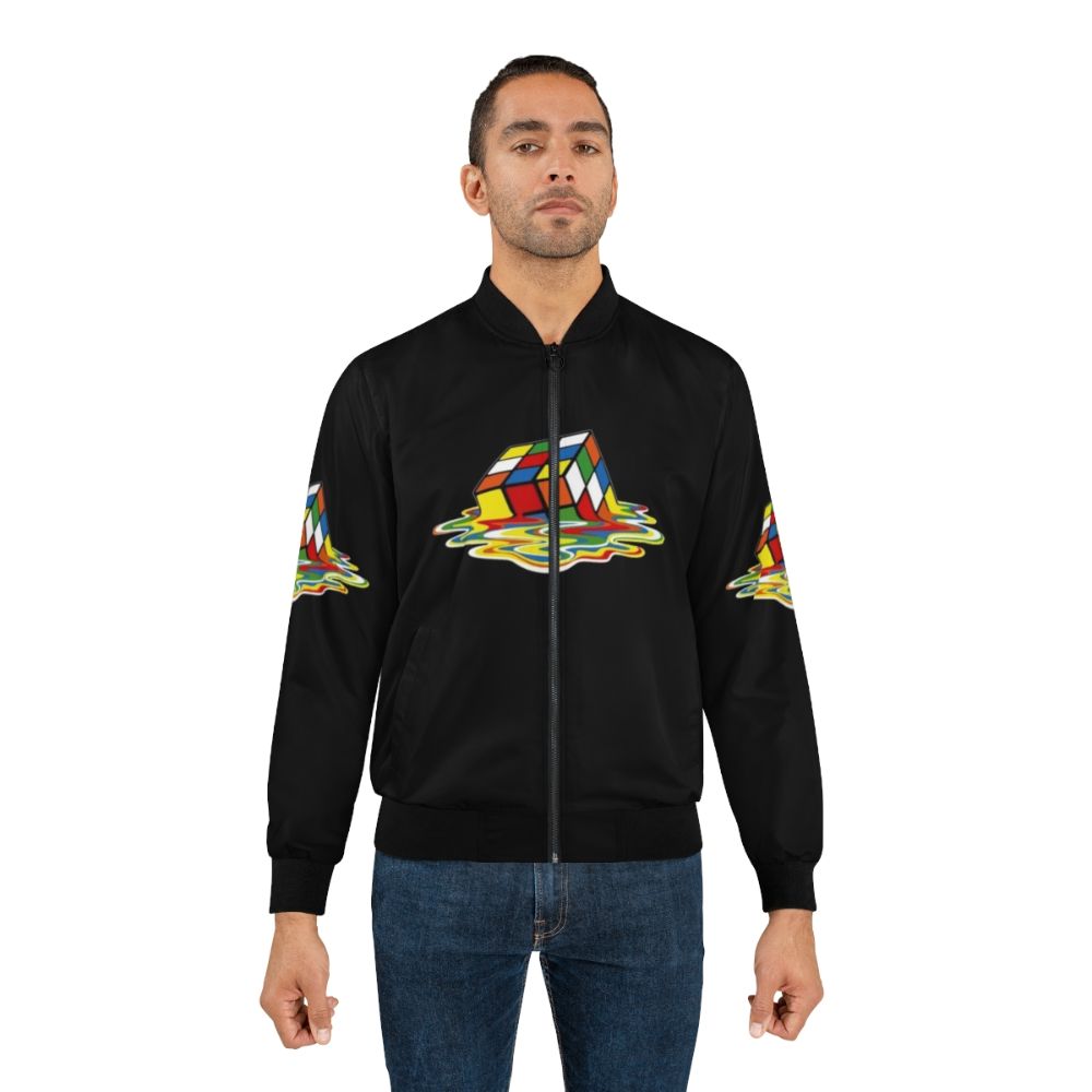 Melting Cube Sheldon TBBT Bomber Jacket - Lifestyle