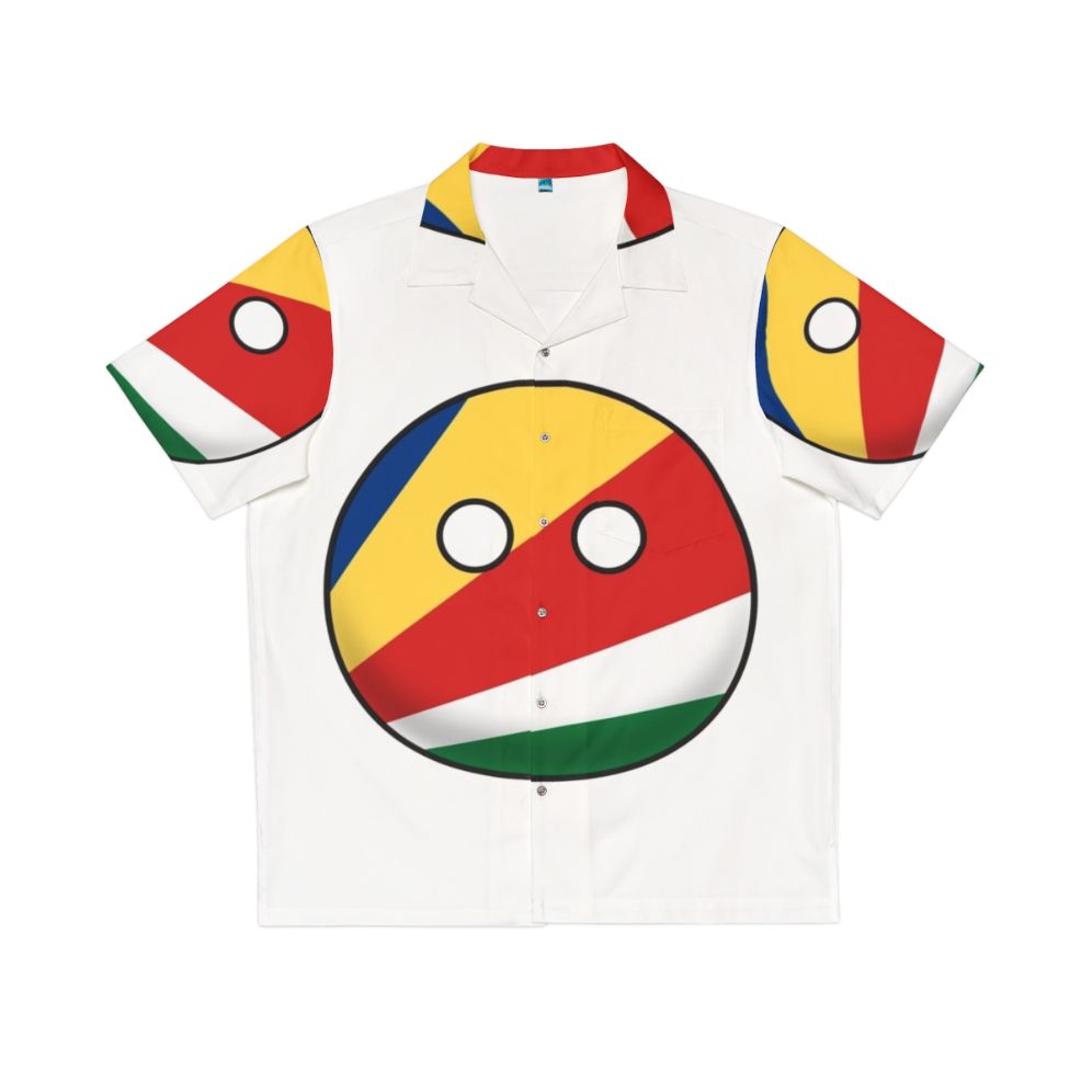 Seychelles countryball Hawaiian shirt