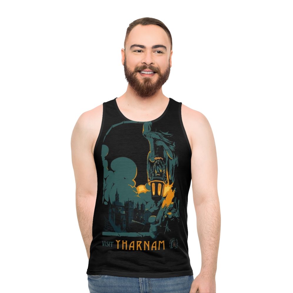 Bloodborne inspired vintage unisex tank top - men