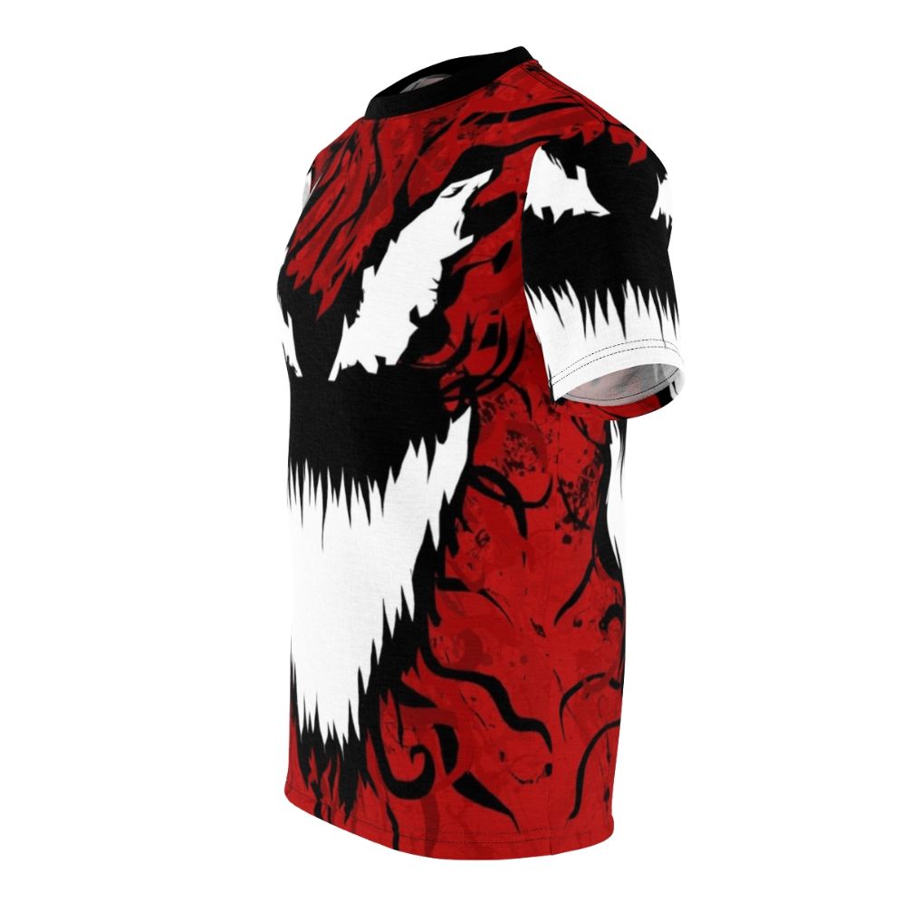 Carnage-themed t-shirt with a bold, all-over print design - men left