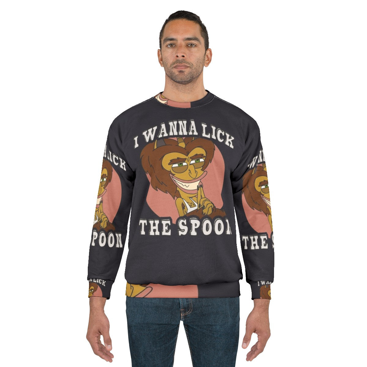 Big Mouth Hormone Monster Lick the Spoon Sweatshirt - men