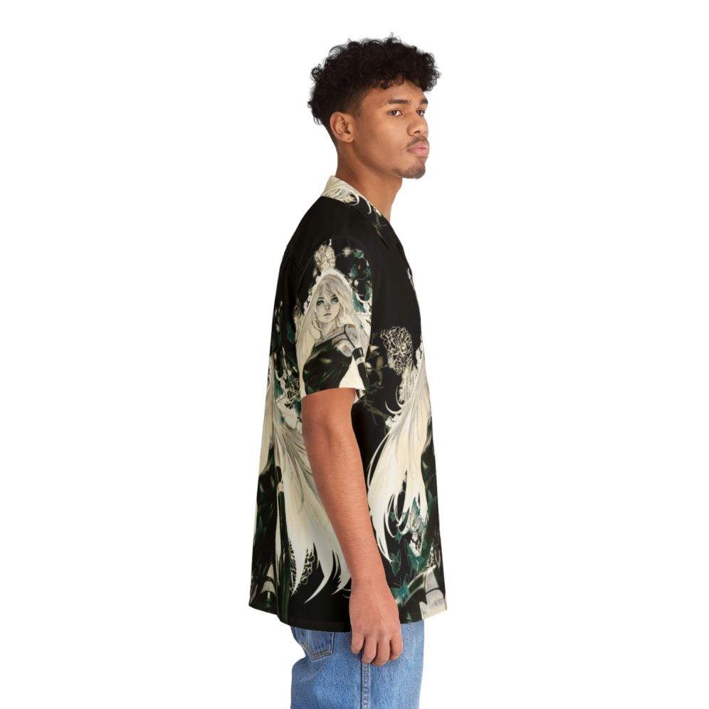 Vibrant hawaiian shirt with butterflies and floral patterns - People Pight