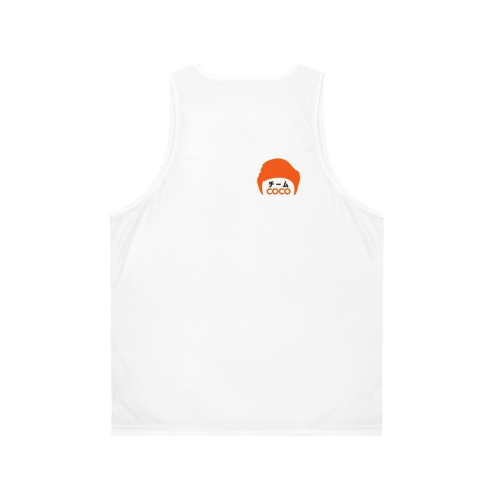 Team Coco Kanji Unisex Tank Top - Back