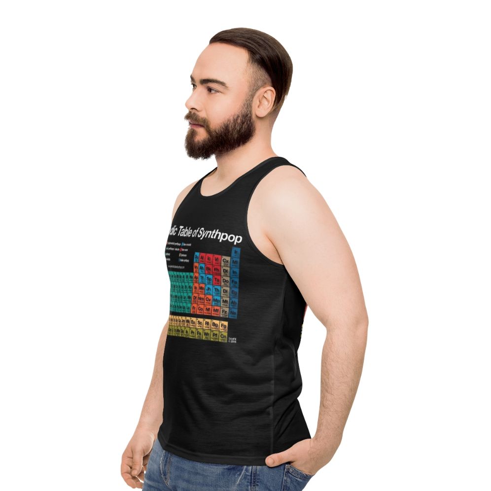 Periodic Table of Synthpop Unisex Tank Top - men side