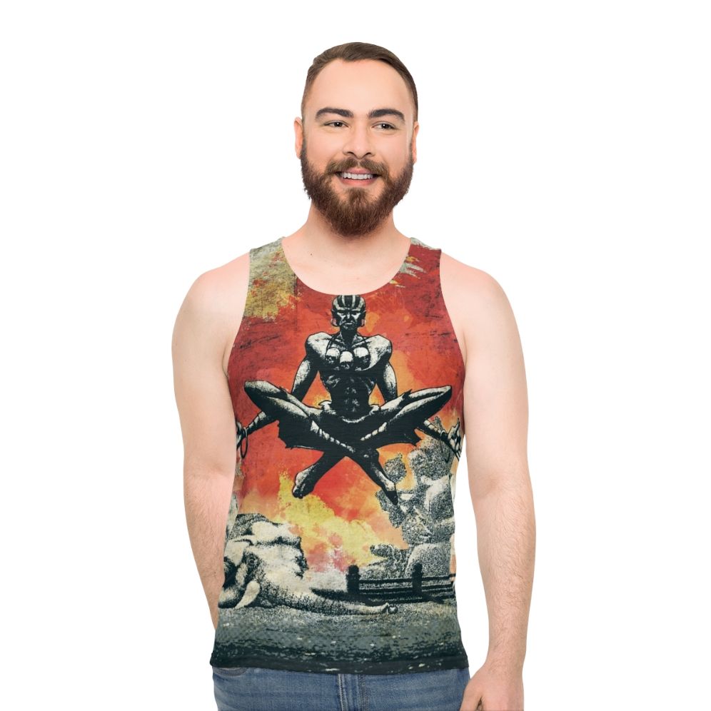 Dhalsim-Inspired Yoga Master Unisex Tank Top - men