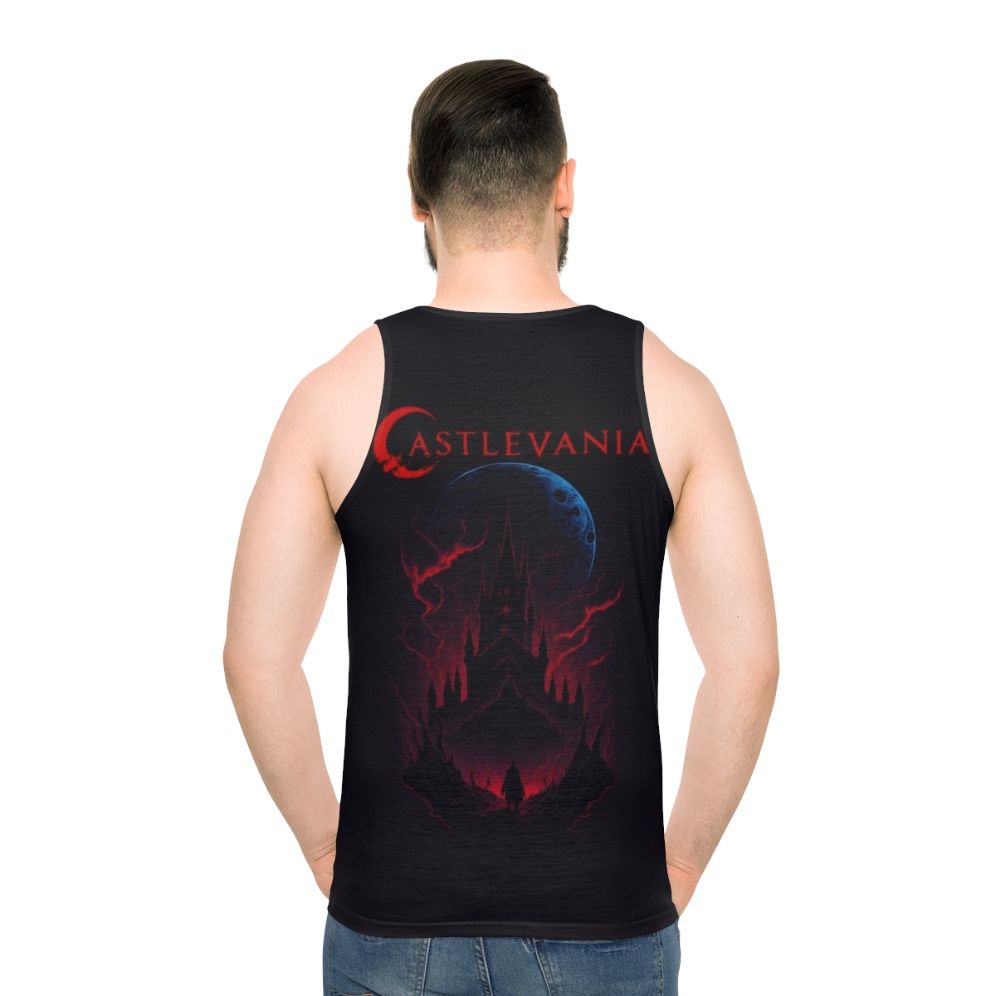 Castlevania Horror Unisex Tank Top - men back