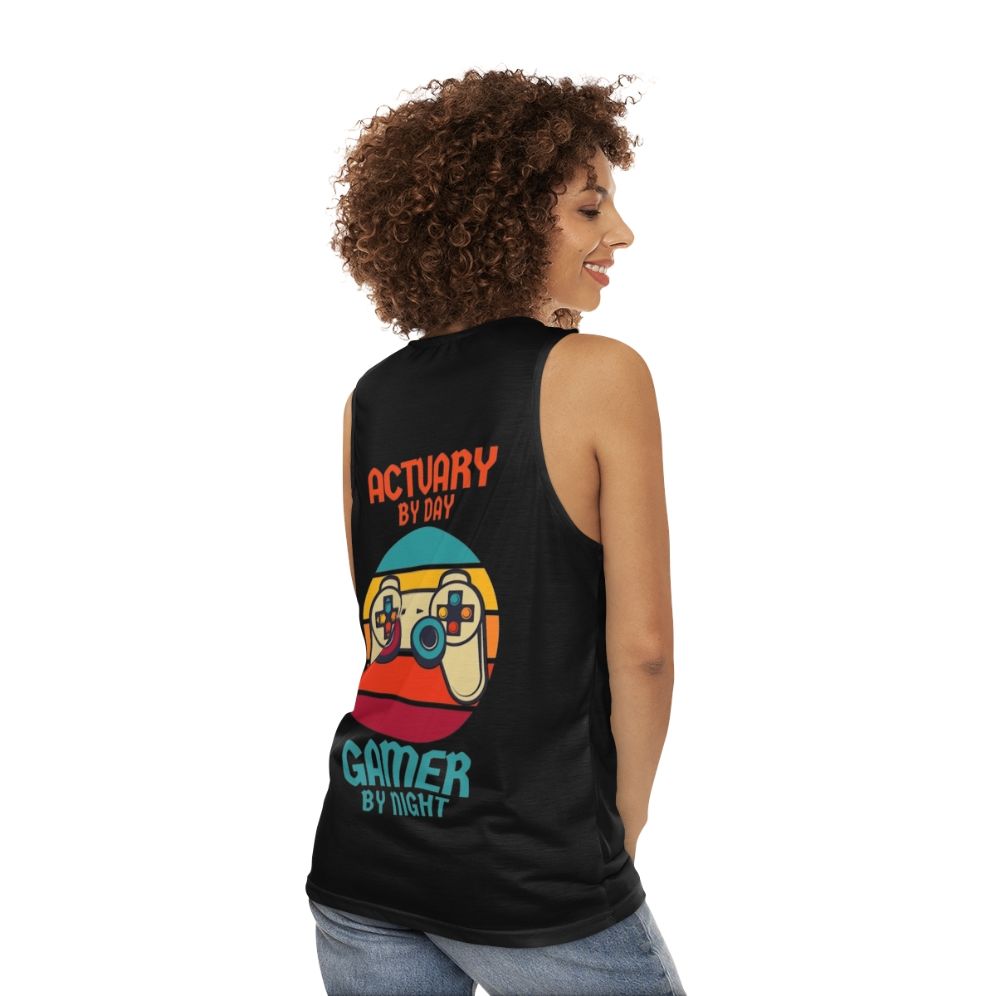 Actuarial Gamer Unisex Tank Top - women back