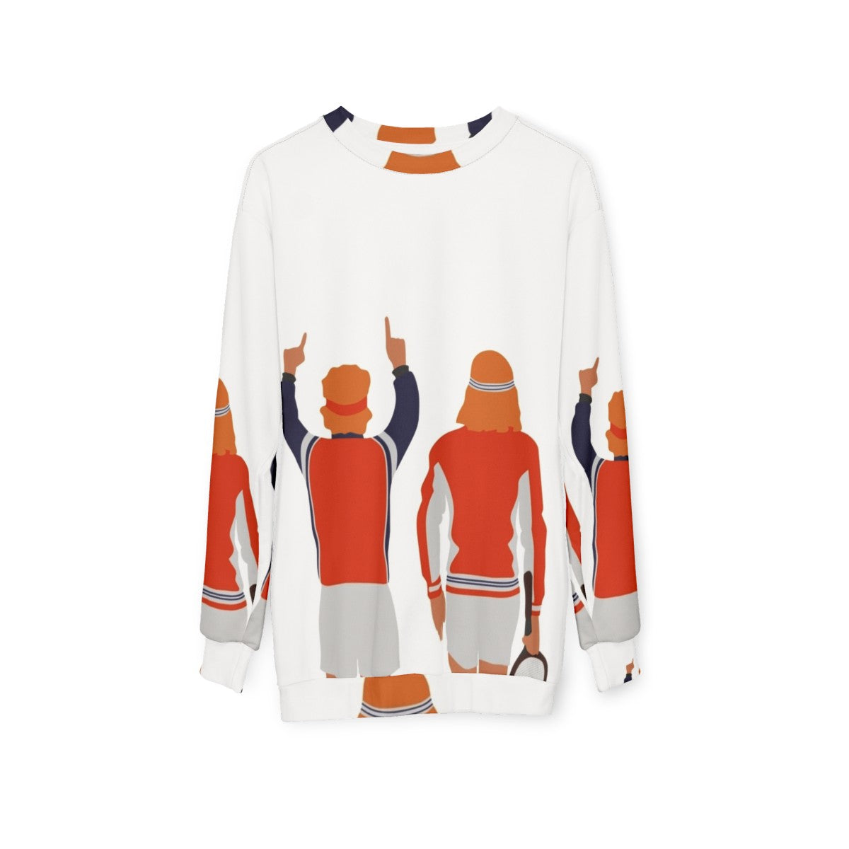 Borg McEnroe Tennis Player Sweatshirt - hanging