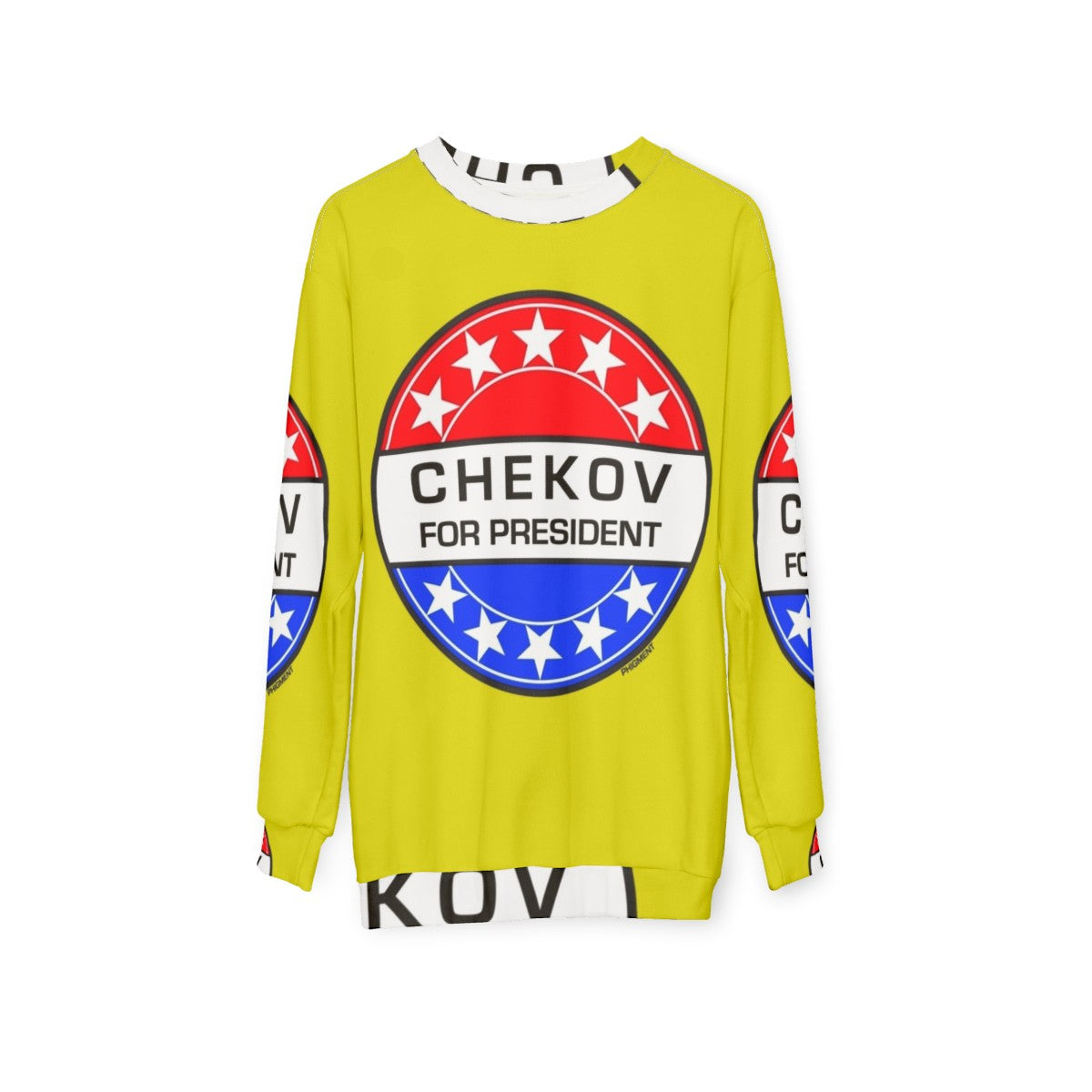 Chekov For President science fiction sweatshirt - hanging