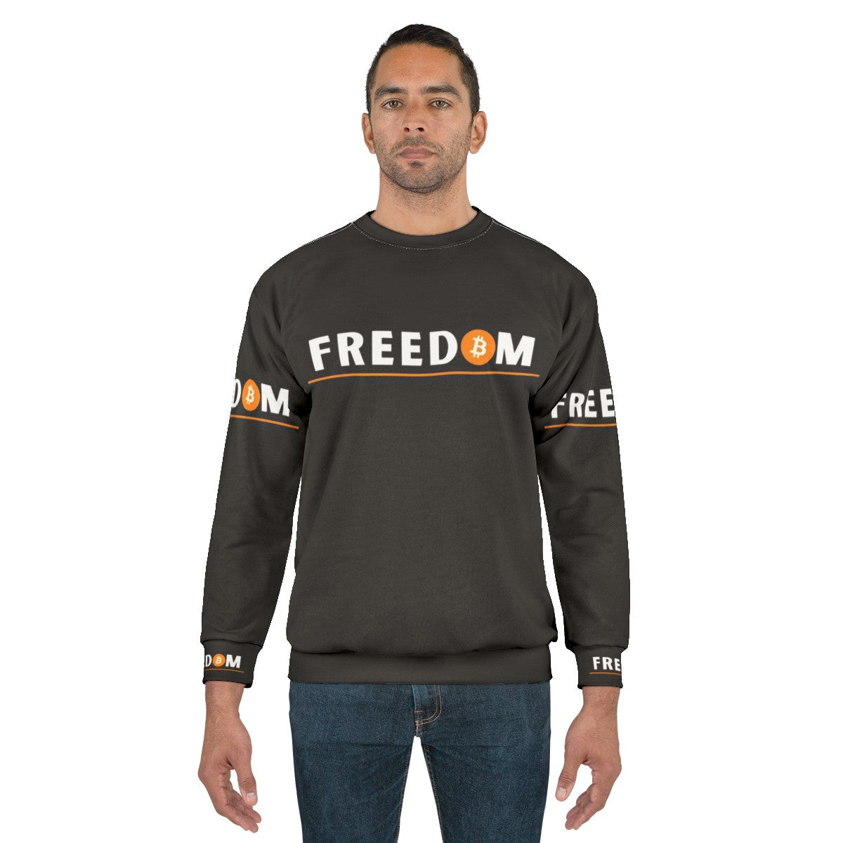 Bitcoin Cryptocurrency Blockchain Sweatshirt - men