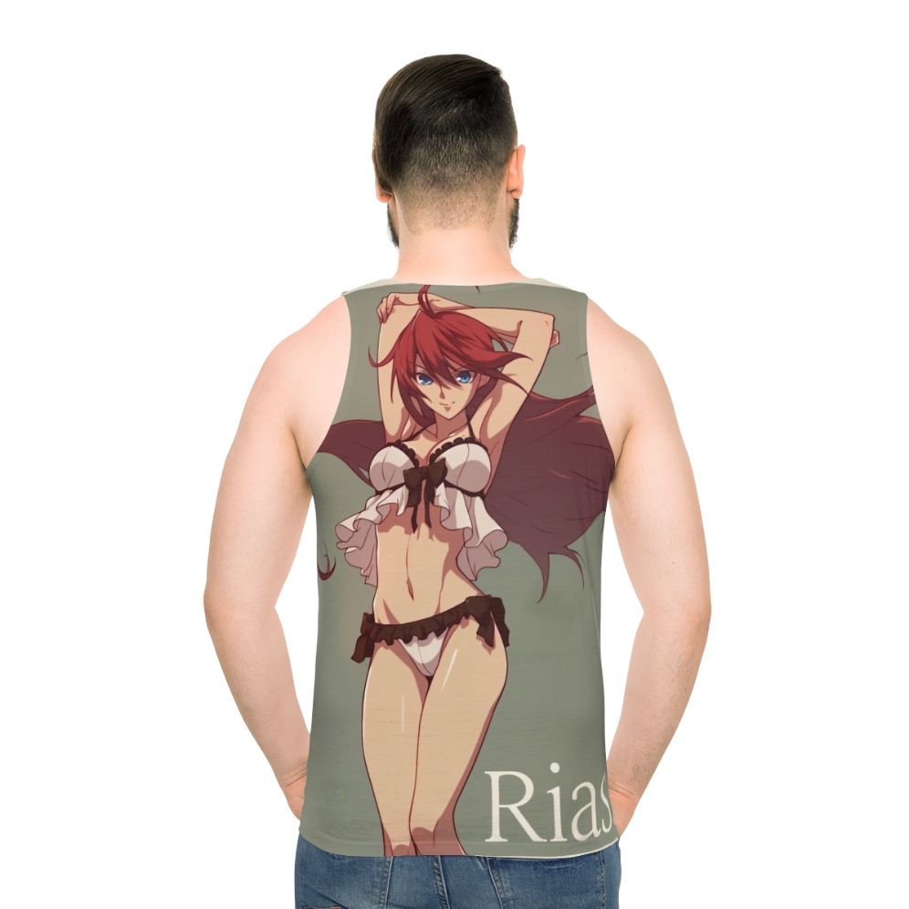 Rias Gremory Pinup Anime Tank Top - men back