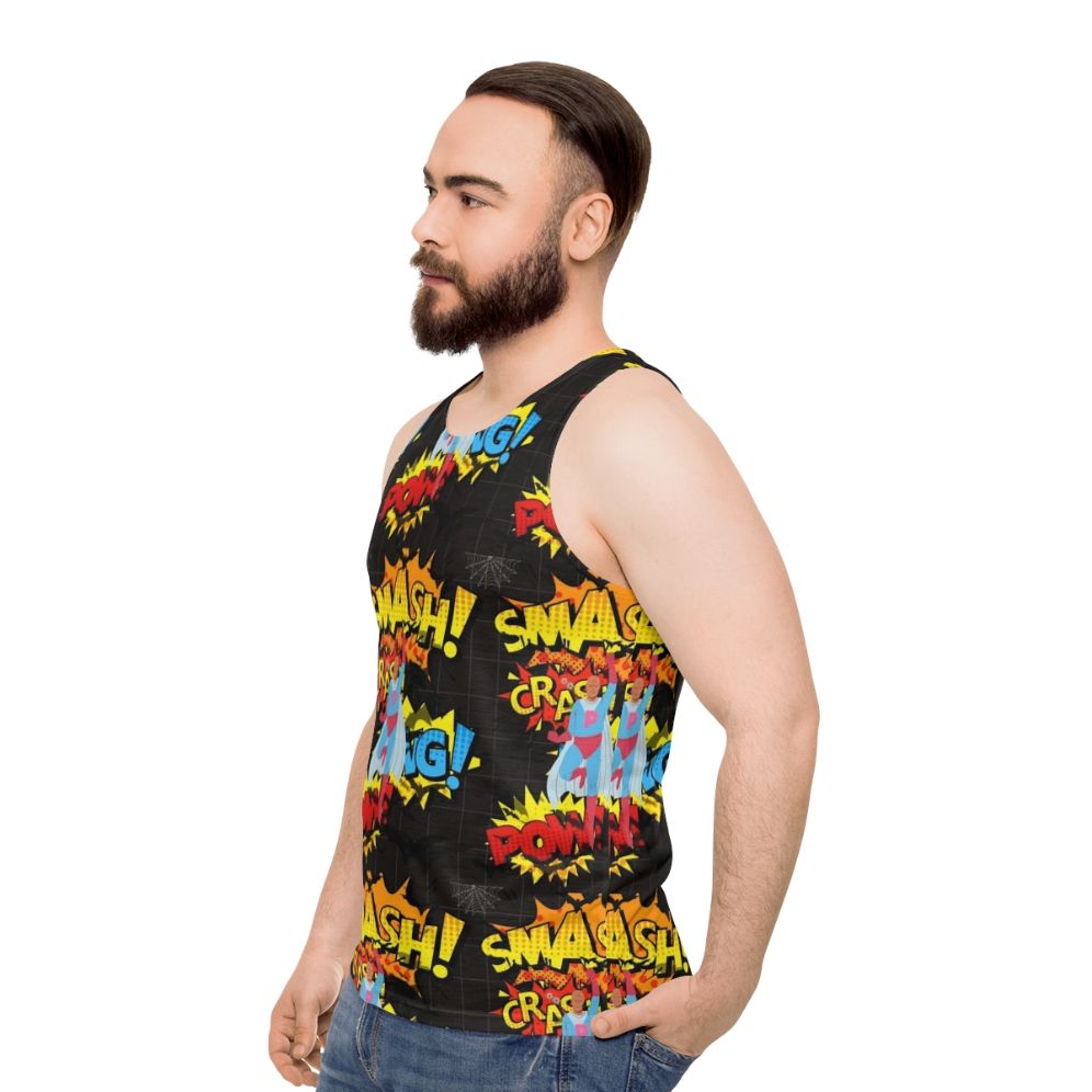 Superhero-inspired Classic Hero Unisex Tank Top - men side