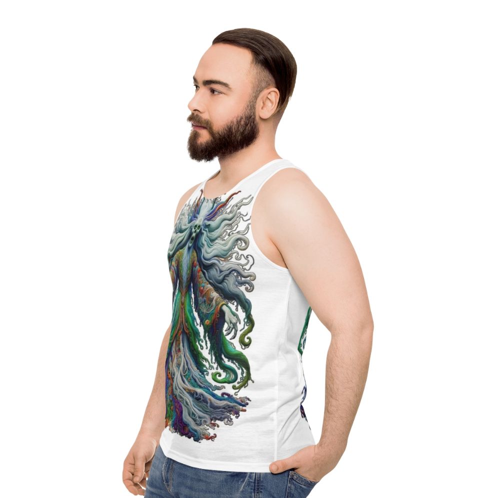 Colorfull Banshee Unisex Fantasy Tank Top - men side