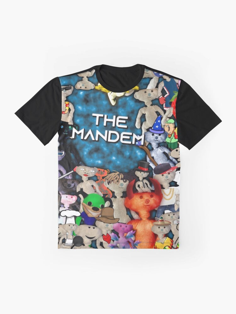 The Mandem Bear Graphic T-Shirt - Flat lay