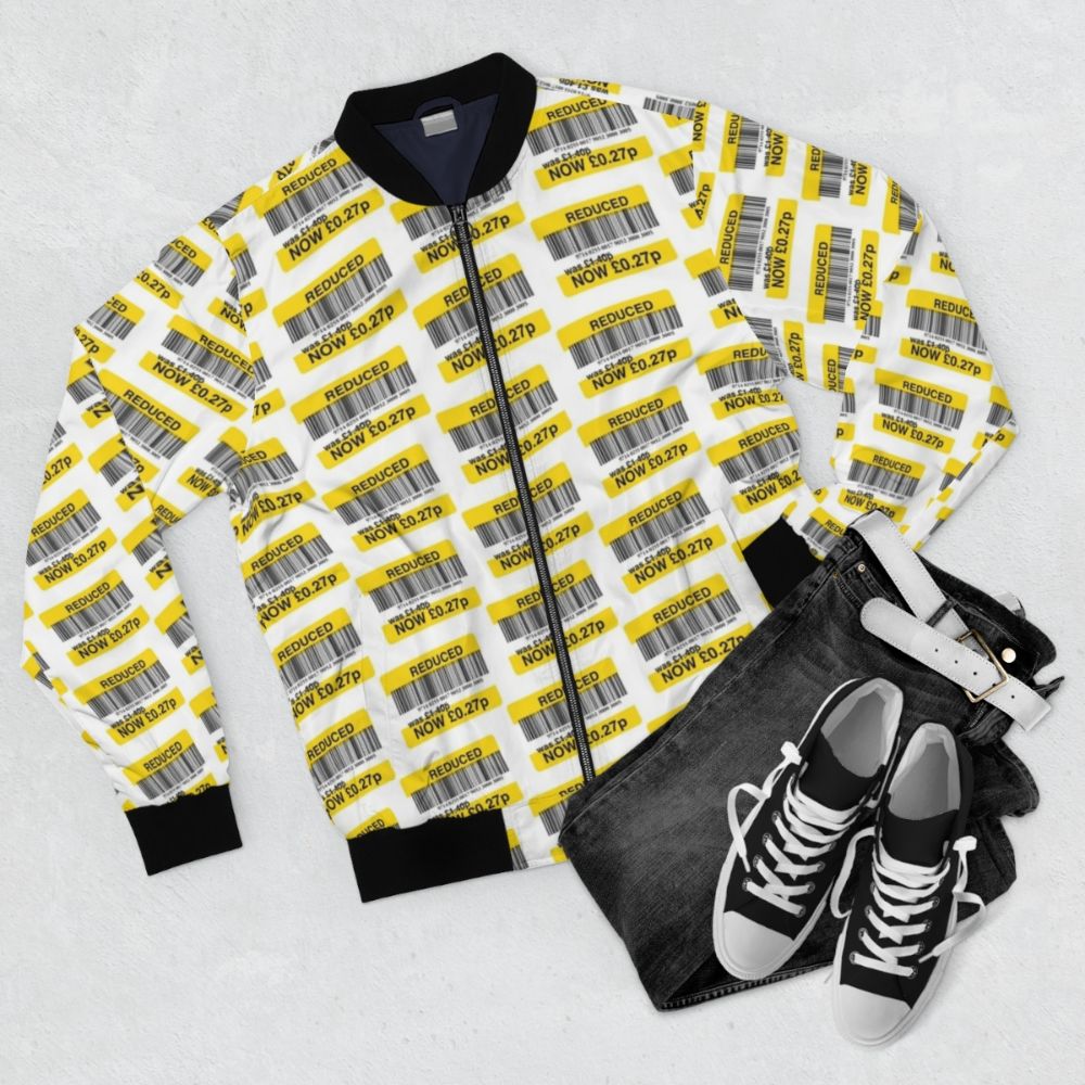 Tesco Bargain Bomber Jacket in Yellow - Flat lay