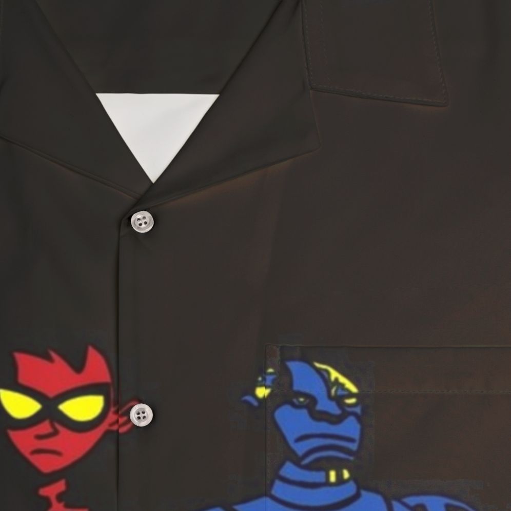 Teen Titans Silhouette Hawaiian Shirt - Detail