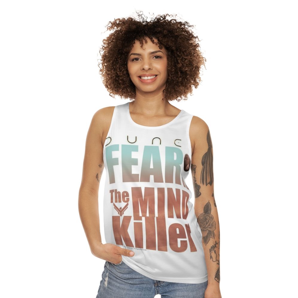 Dune 2020 "Fear Is The Mind Killer" Unisex Tank Top - women