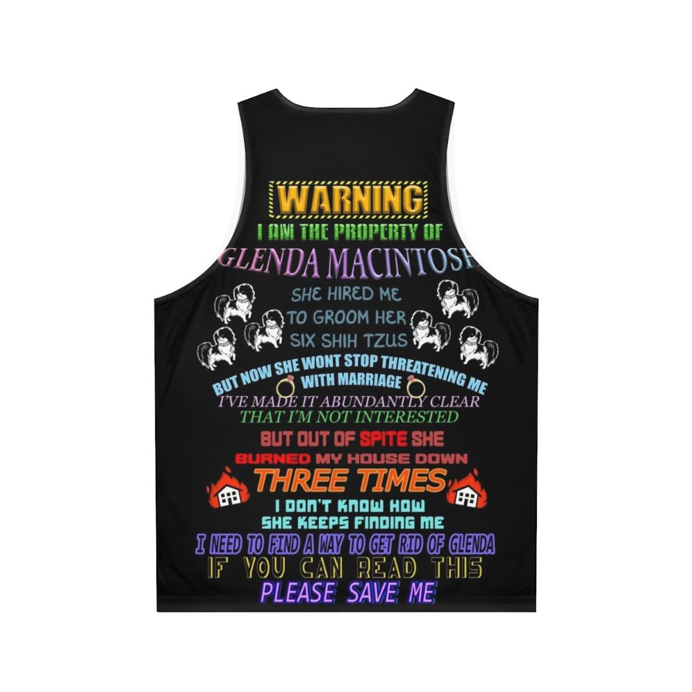 Weirdly Specific Glenda Unisex Tank Top - Back