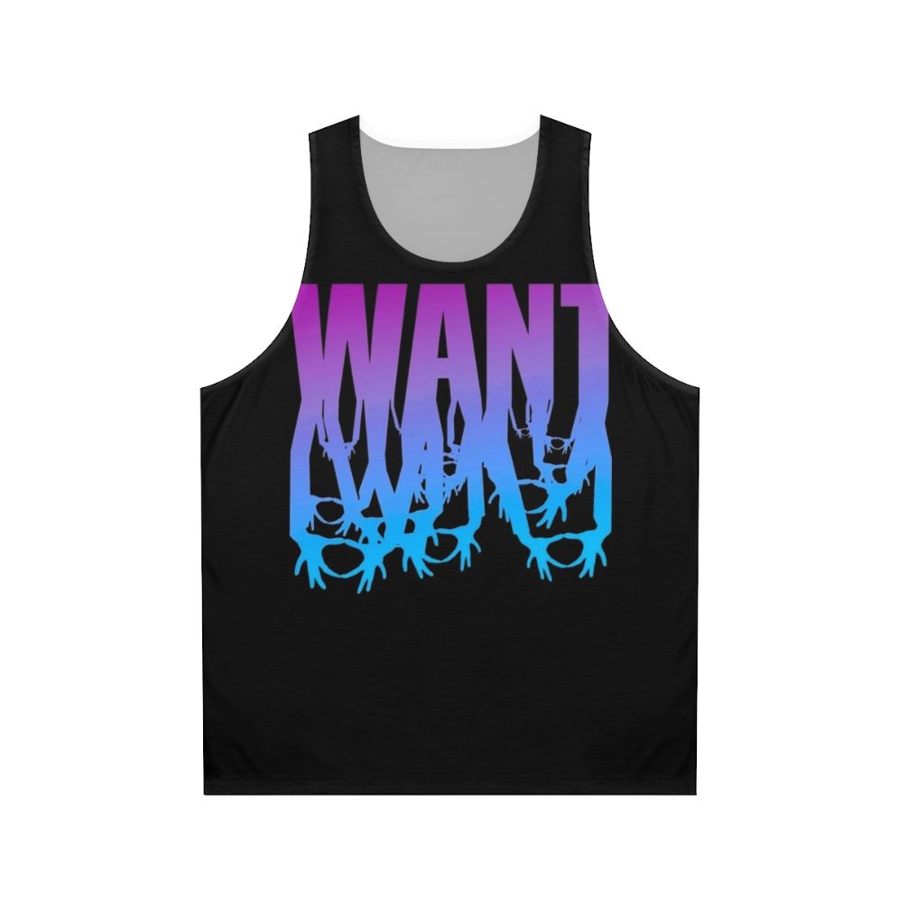 Unisex music fan tank top featuring 3oh3 band logo