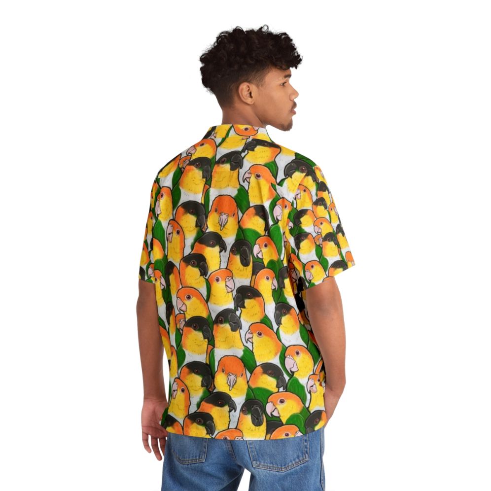 Caique parrot Hawaiian shirt - People Back