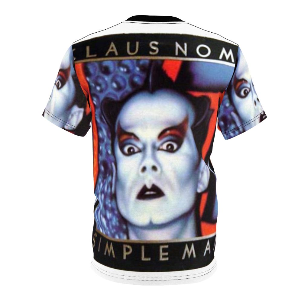 Retro Klaus Nomi Inspired New Wave Graphic T-Shirt - Back