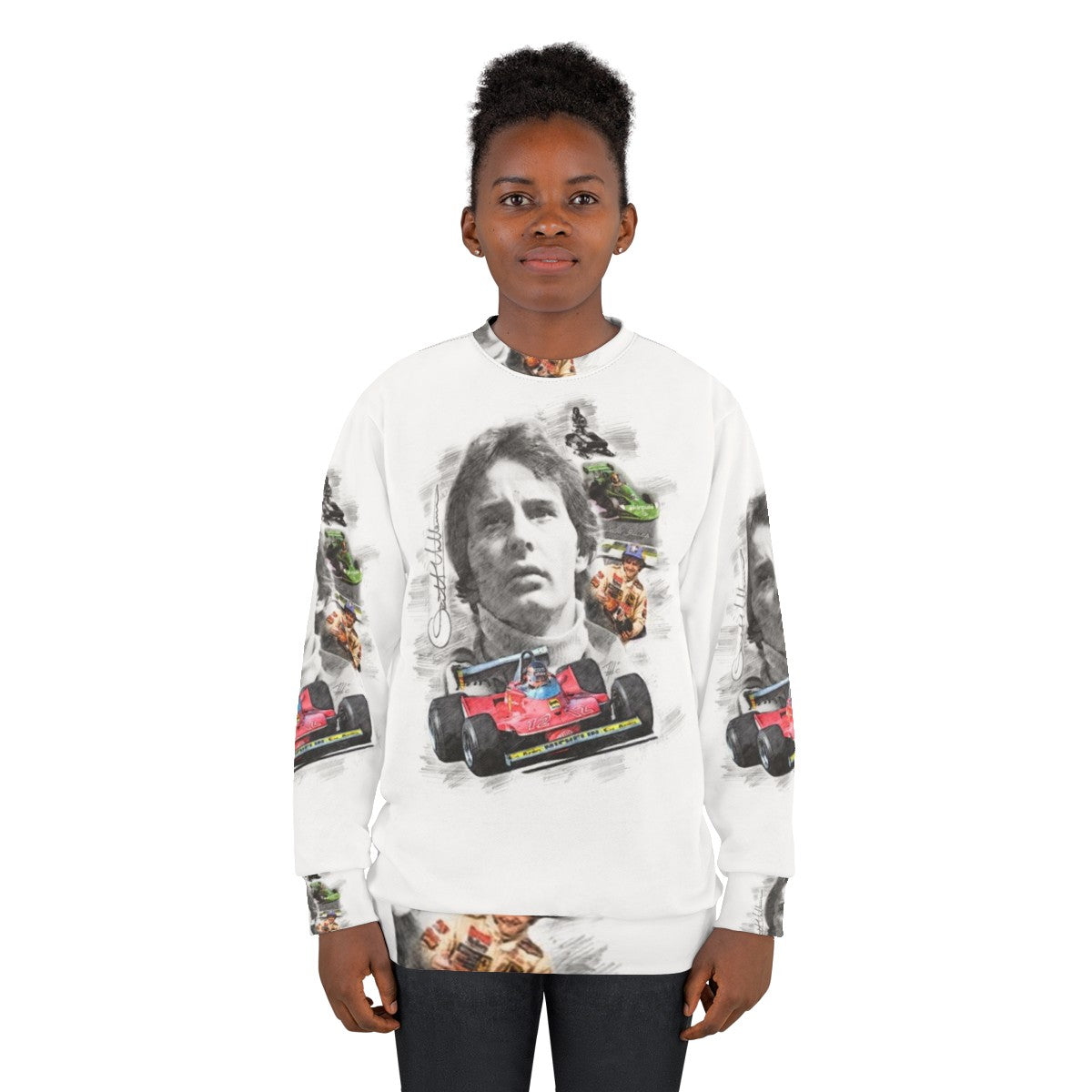 Gilles Villeneuve Formula 1 Racing Sweatshirt - women