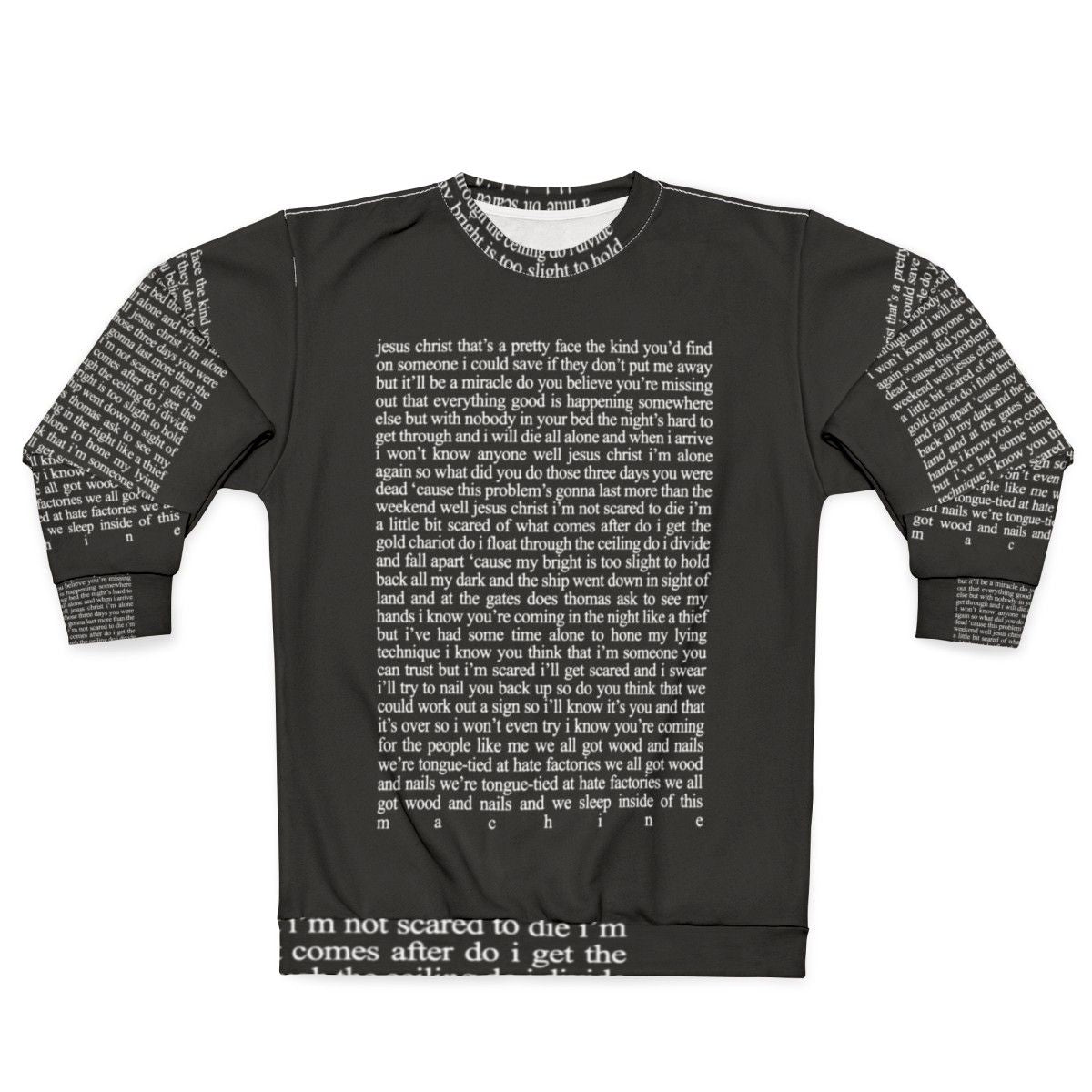 Jesus Christ Lyrics Christian Sweatshirt