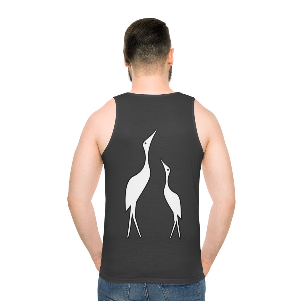 Legendary Crane Unisex Tank Top - men back