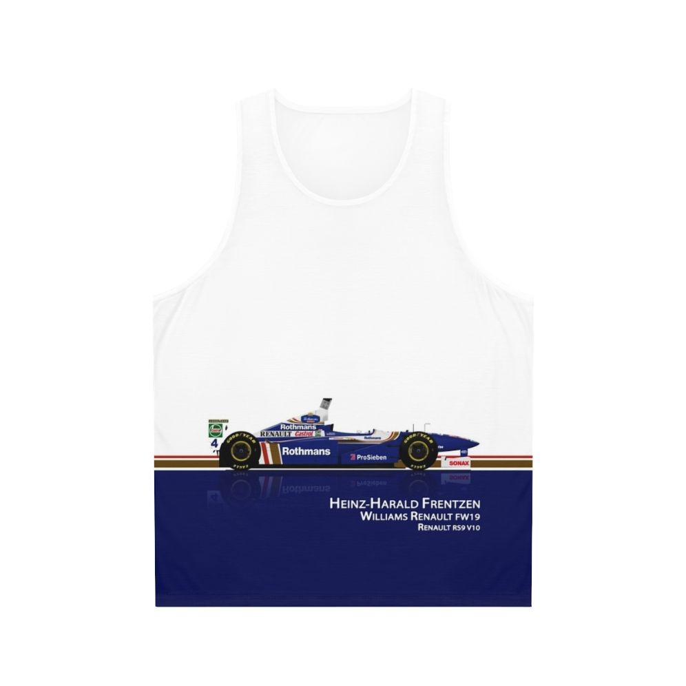 Heinz Harald Frentzen Williams FW19 Unisex Formula 1 Racing Tank Top