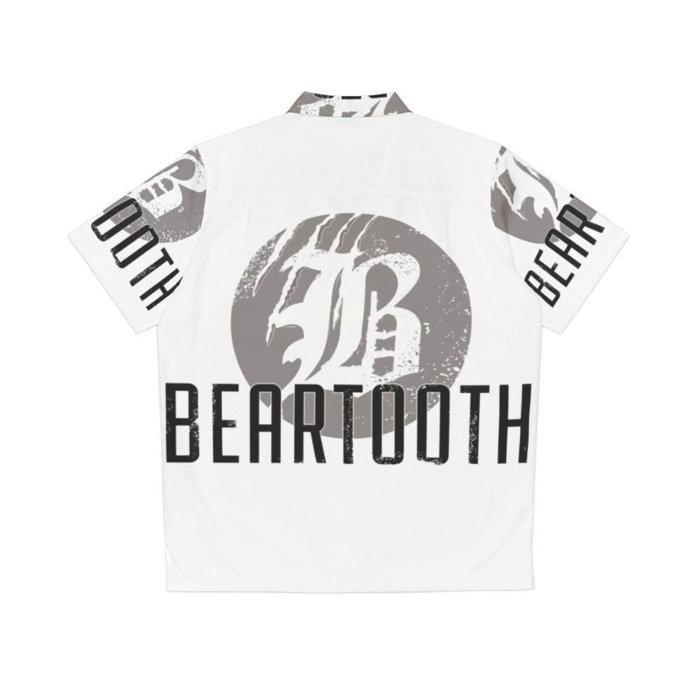 Beartooth Logo Hawaiian Shirt with Bear Claw Design - Back