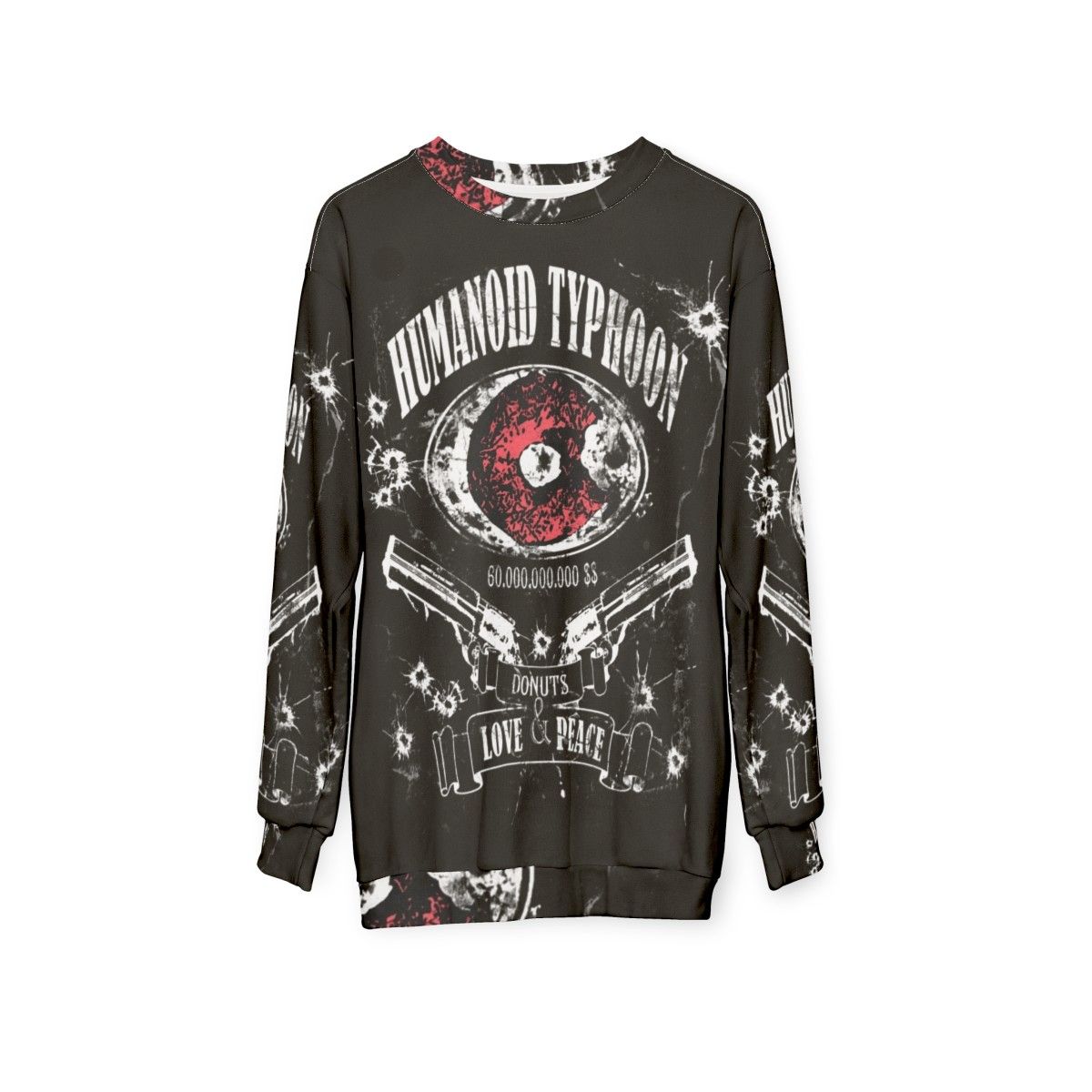 Trigun Vash the Stampede Humanoid Typhoon graphic sweatshirt - hanging