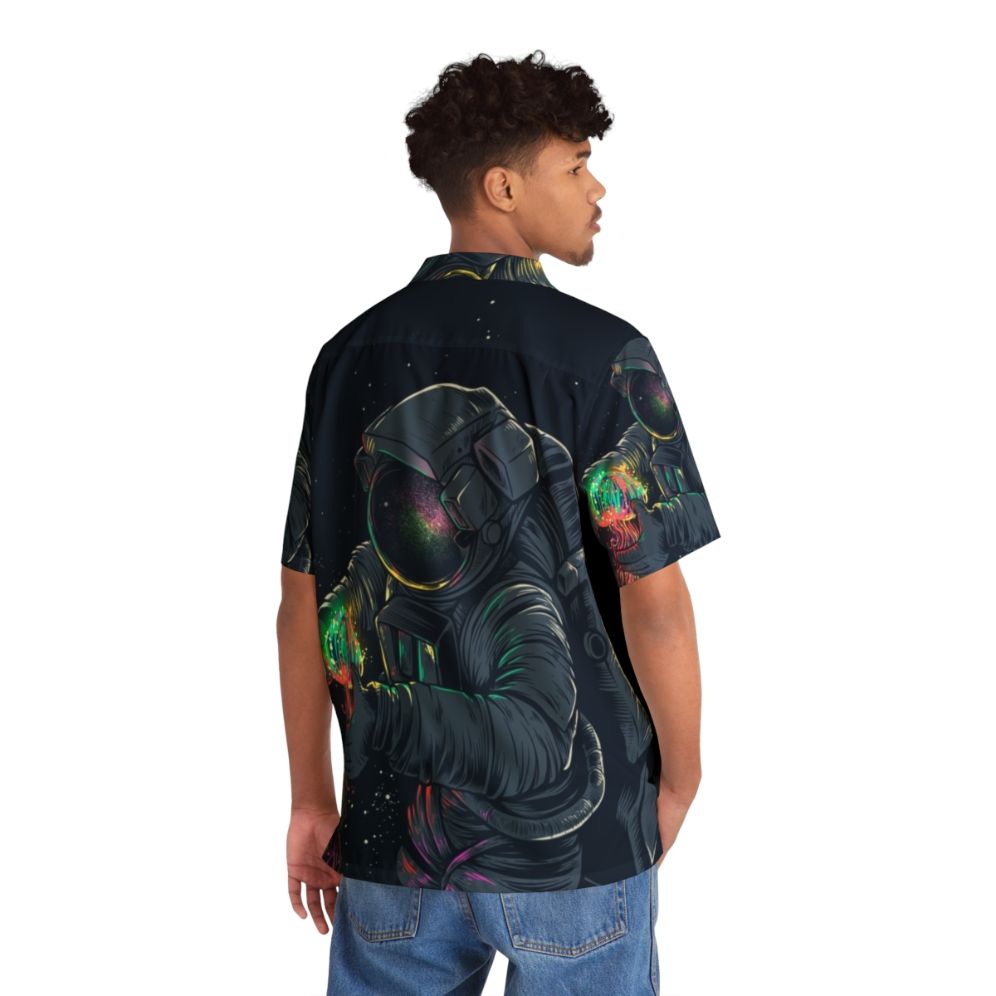 Cosmic Spacejelly Hawaiian Shirt - Intergalactic Sci-Fi Style - People Back