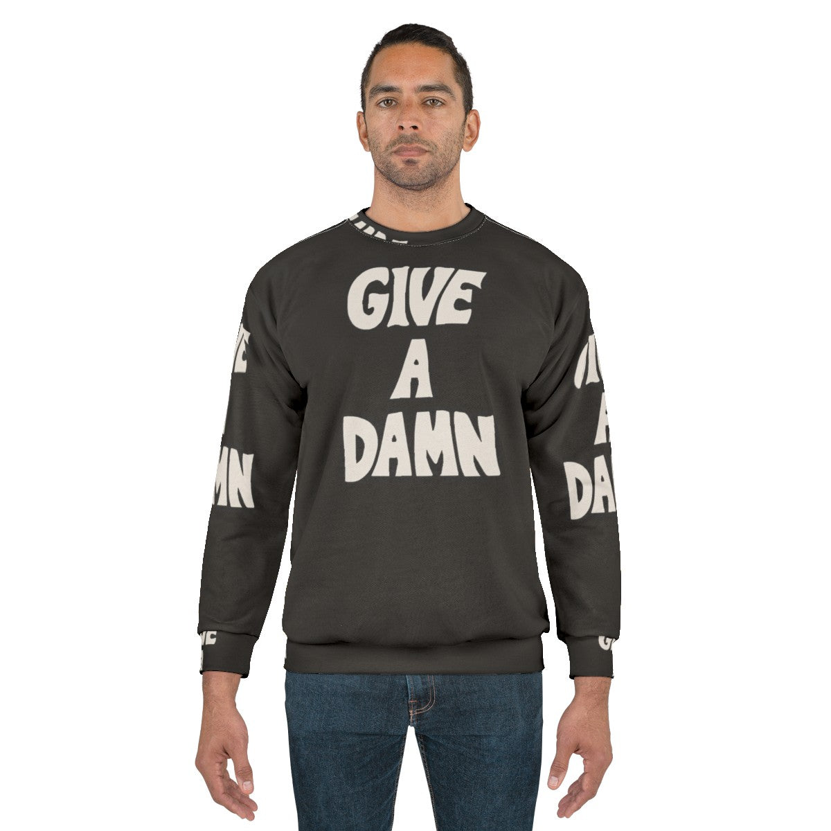 Alex Turner Inspired "Give A Damn" Graphic Sweatshirt - men