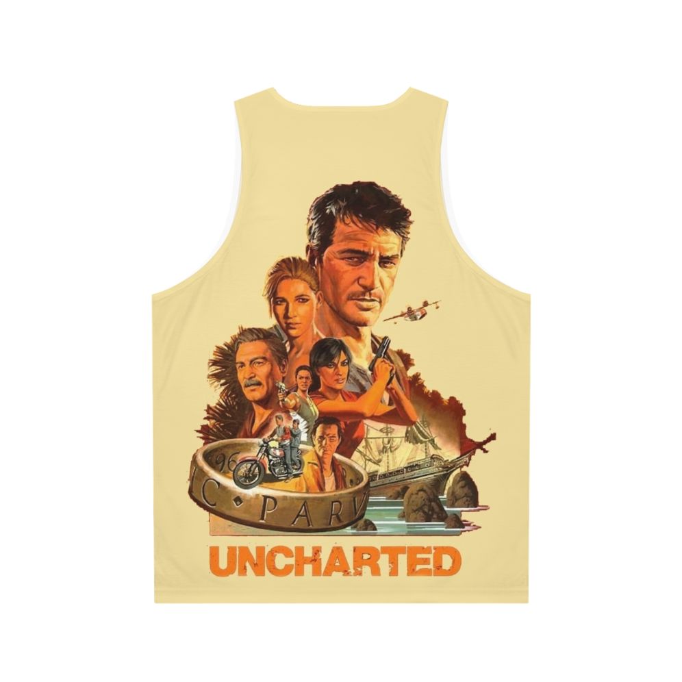 Uncharted video game themed unisex tank top - Back