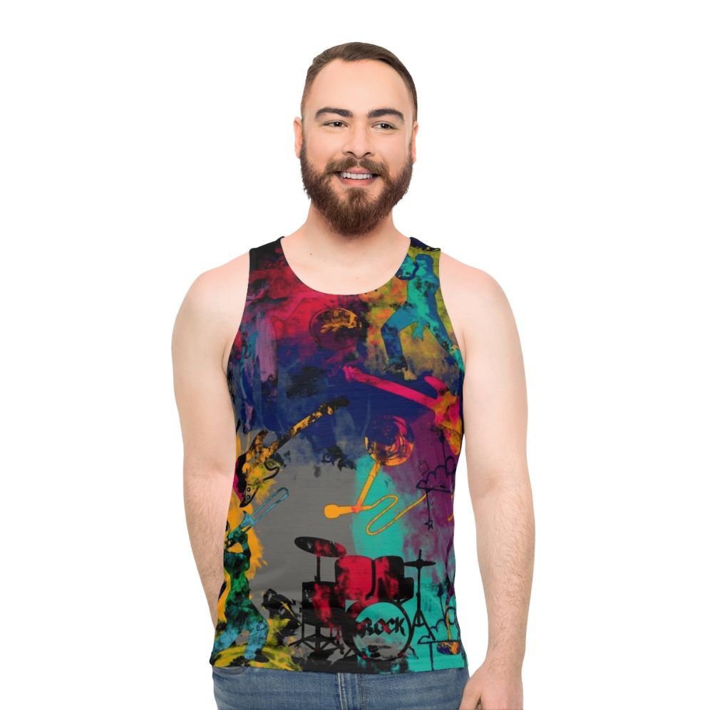 Rock band unisex tank top - men